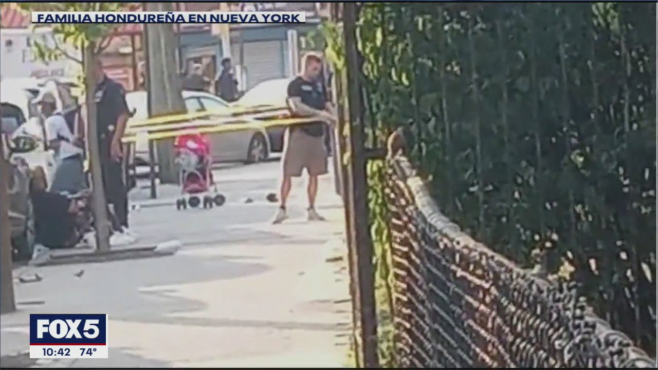 Woman walking children shot in Queens