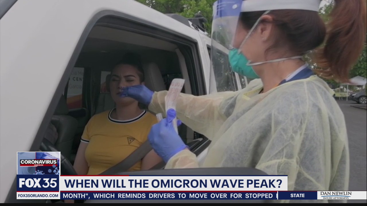 When will the omicron wave peak?