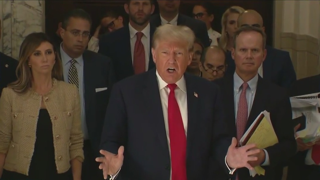 Trial resumes without Trump