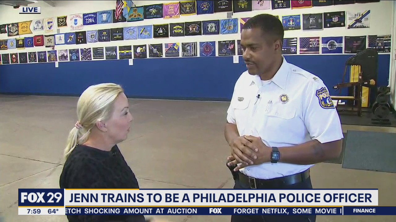 Jenn trains to be a Philadelphia Police officer