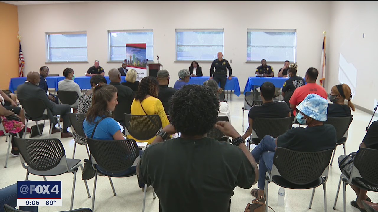 Dallas police chief meets with concerned citizens to discuss recent uptick in murders among minors