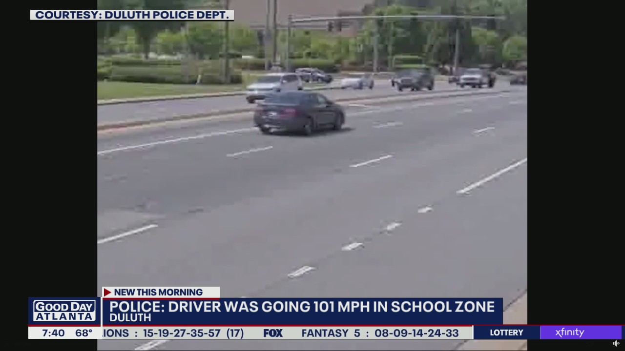 Driver clocked going 101 mph in school zone