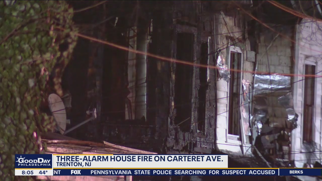 2 dead, 4 firefighters injured in Trenton fire