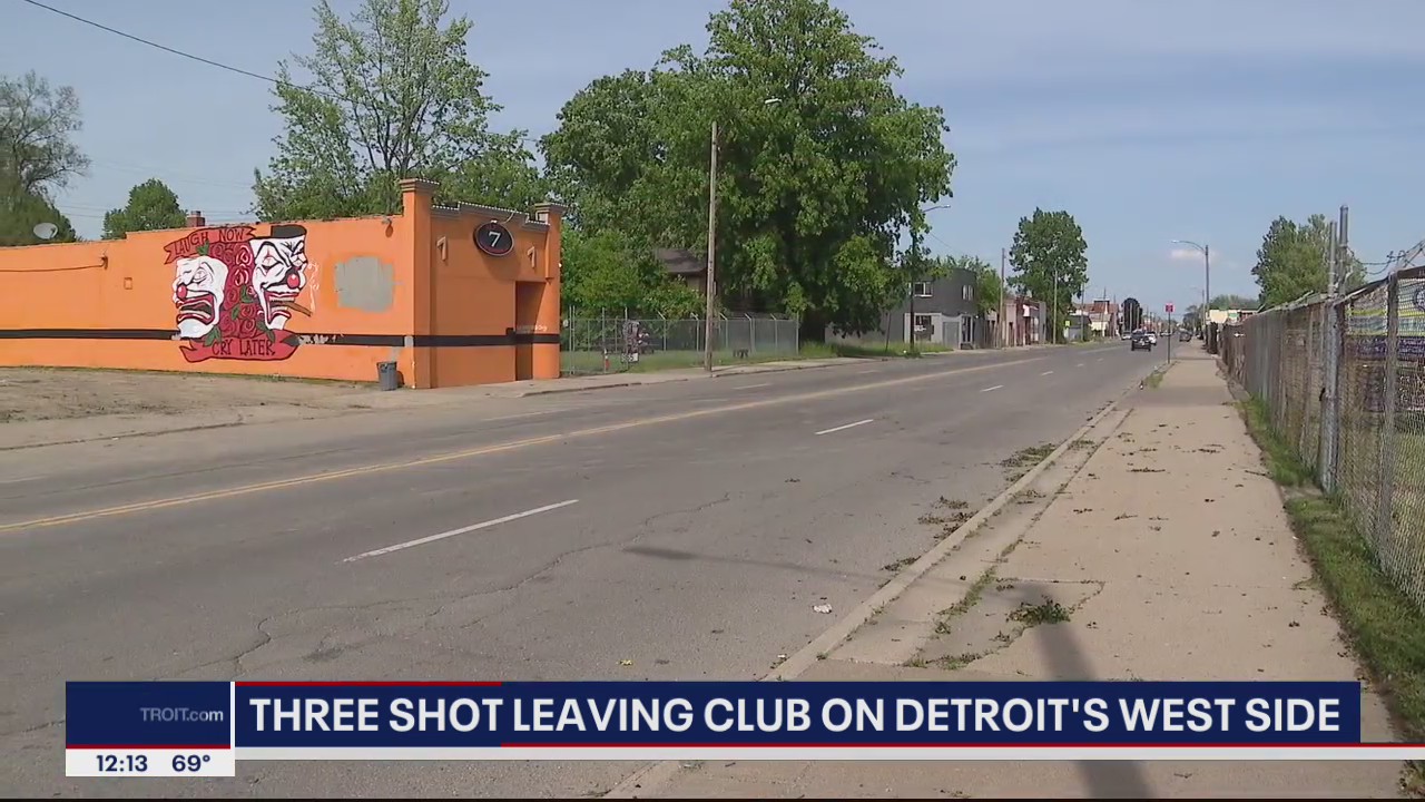 3 shot while leaving Detroit club