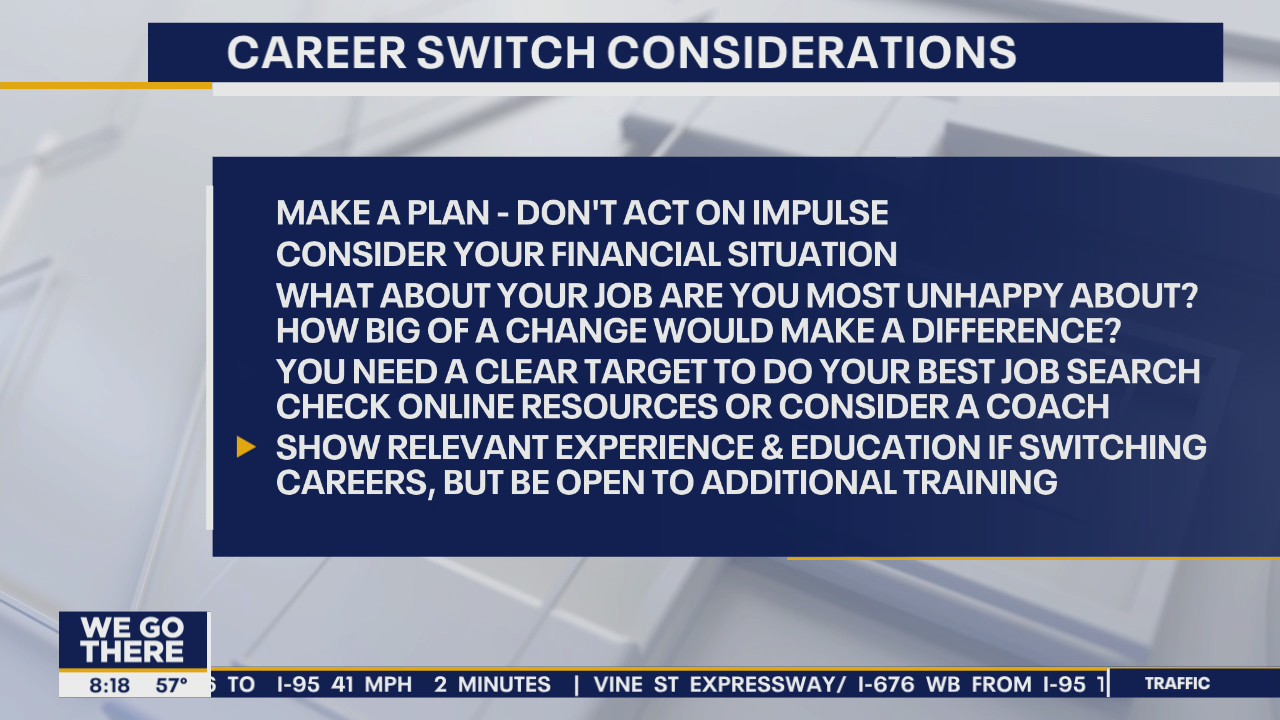Things to consider when switching careers