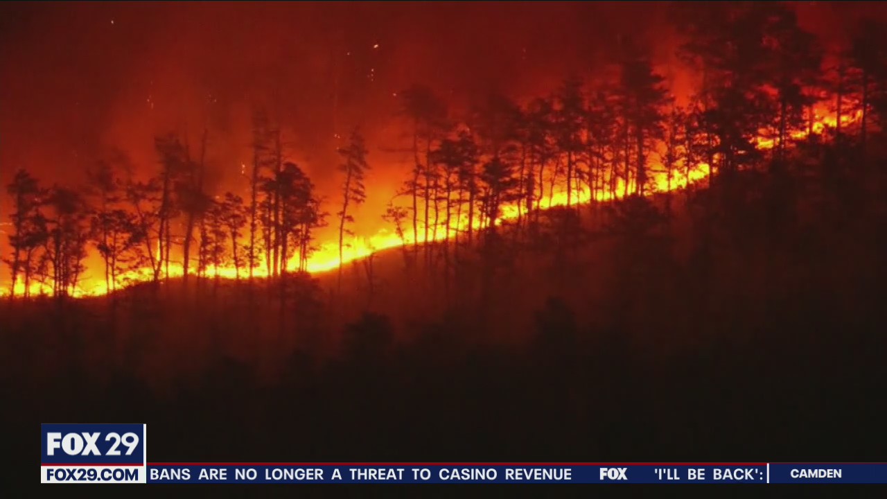Officials: Wharton State Forest wildfire could be 'largest in N.J. in 15 years,' natural causes ruled out