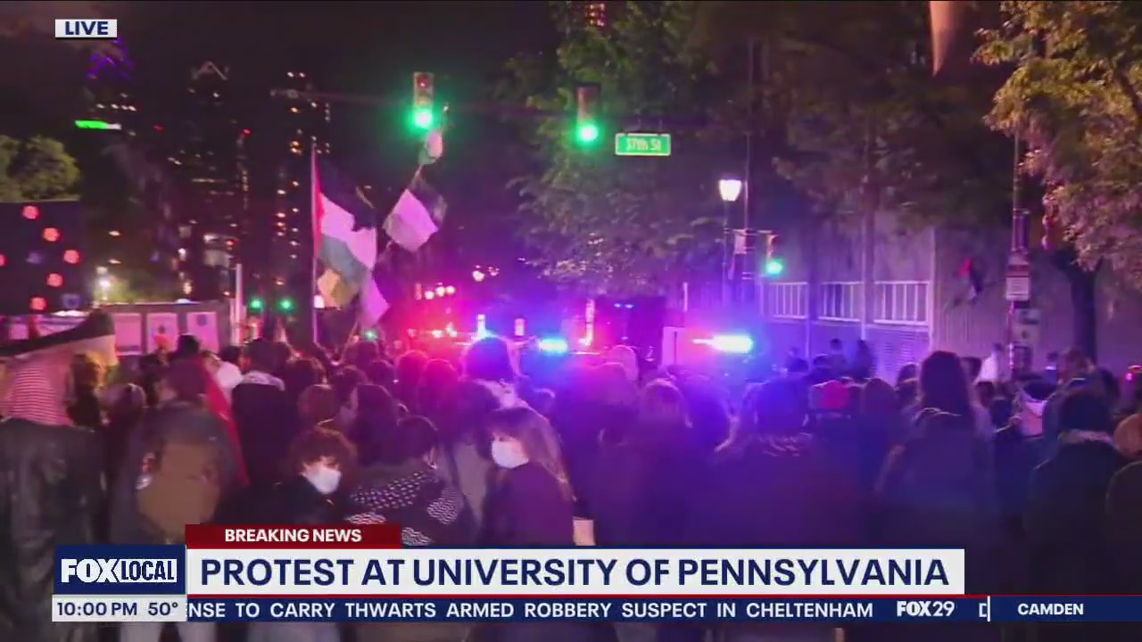 Pro-Palestinian protesters return to University of Pennsylvania campus