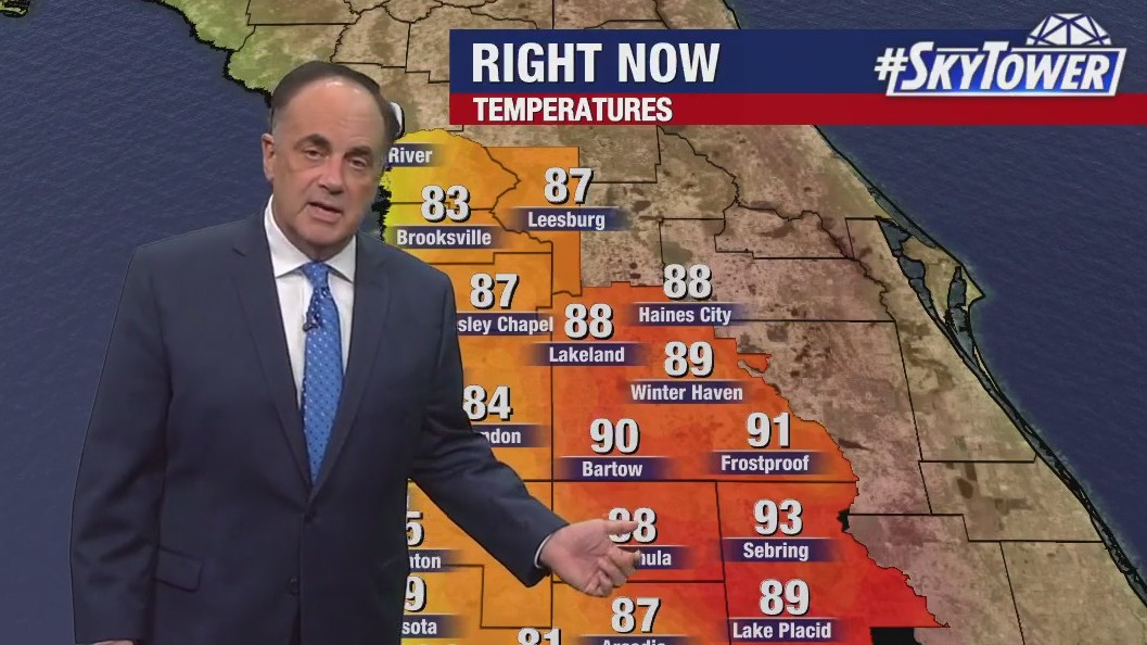 Tampa weather: Warm Saturday night