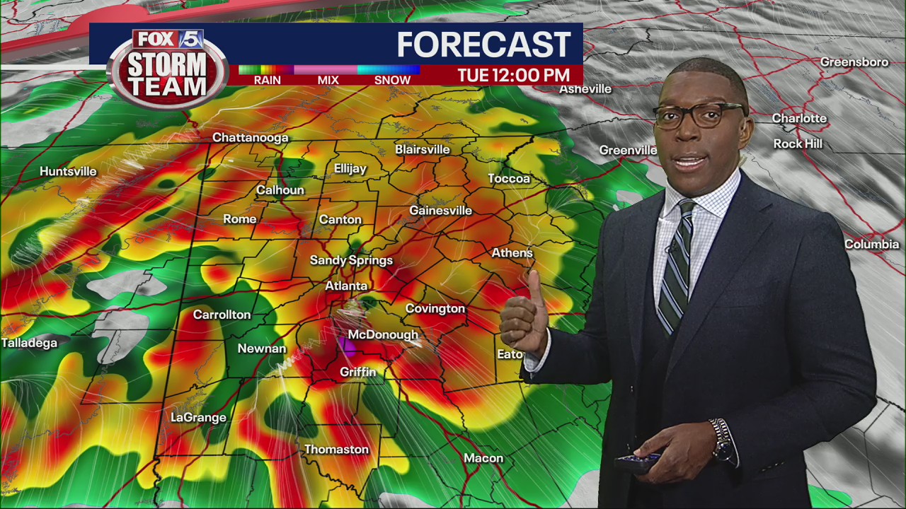 Monday morning weather forecast