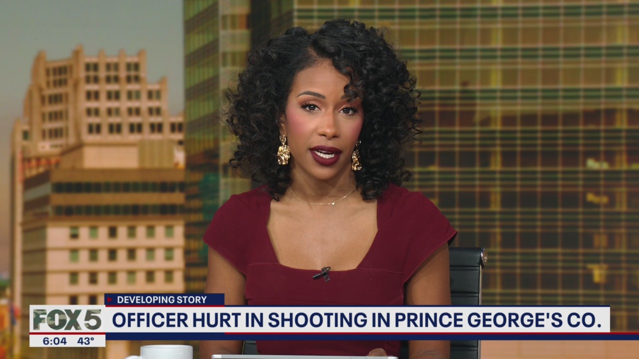 Police officer shot in Prince George’s County; 2 suspects flee