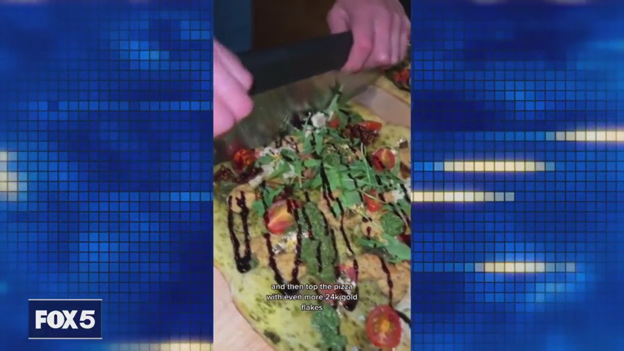 $2,000 pizza with gold-flake micro green pesto and caviar ranch???