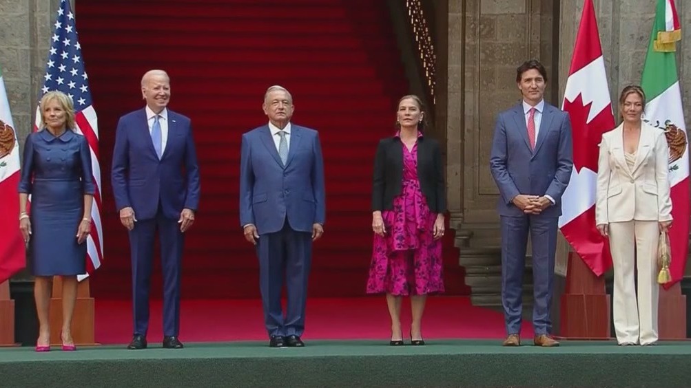 Biden, Trudeau and Lopez Obrador meet in Mexico
