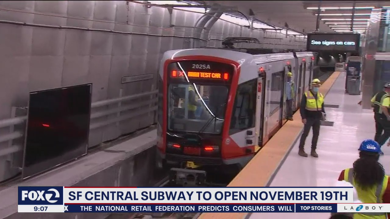 San Francisco Central Subway to open soon