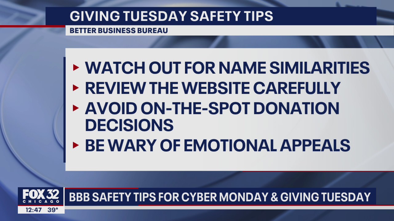 BBB safety tips for Cyber Monday, Giving Tuesday