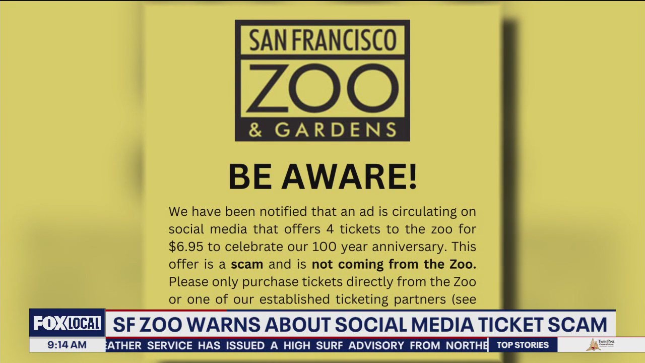 San Francisco Zoo addresses ticket scam
