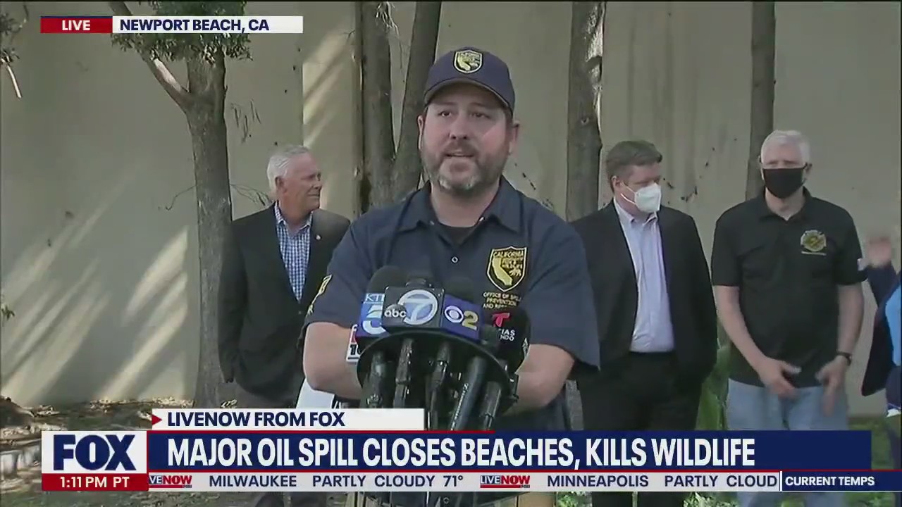 CA Dept of Fish and Wildlife give update on oil spill