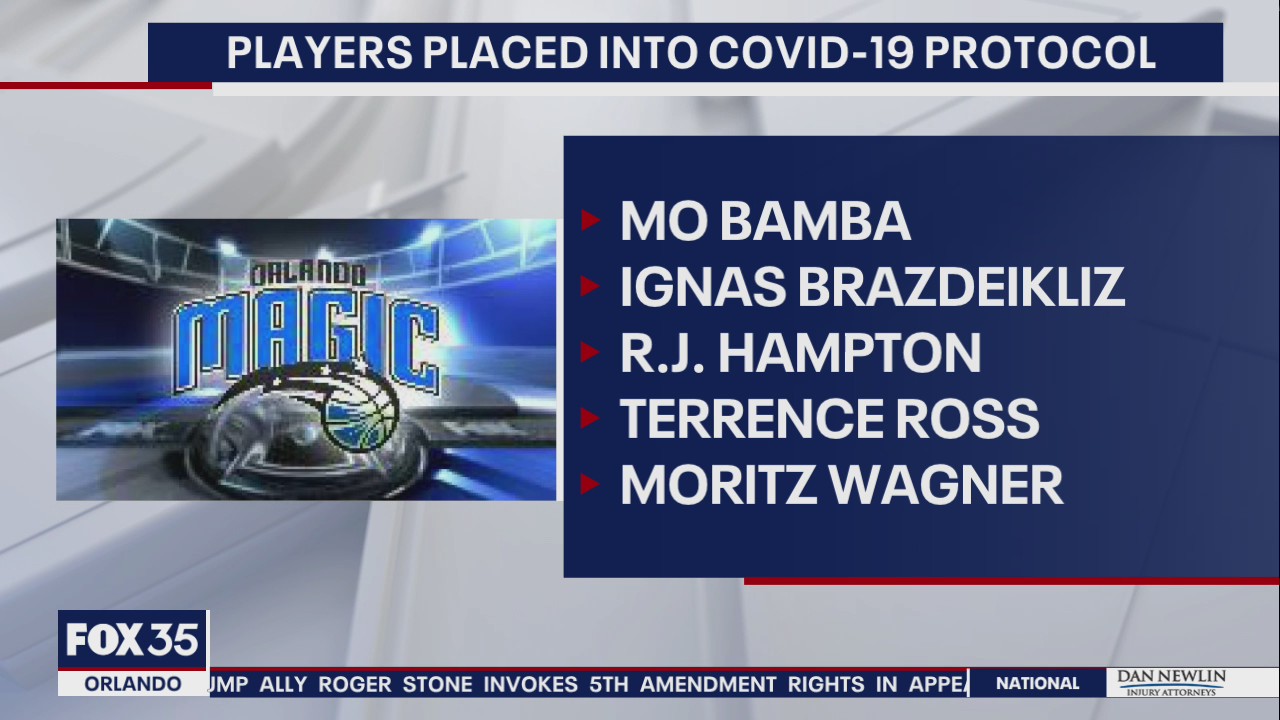 Orlando Magic players placed in COVID protocol