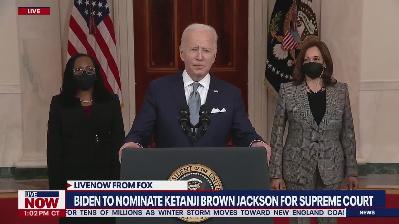 Biden introduces Supreme Court nominee Ketanji Brown Jackson