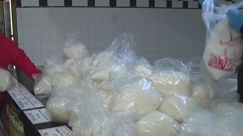 Busy tamale season at Amapola Market