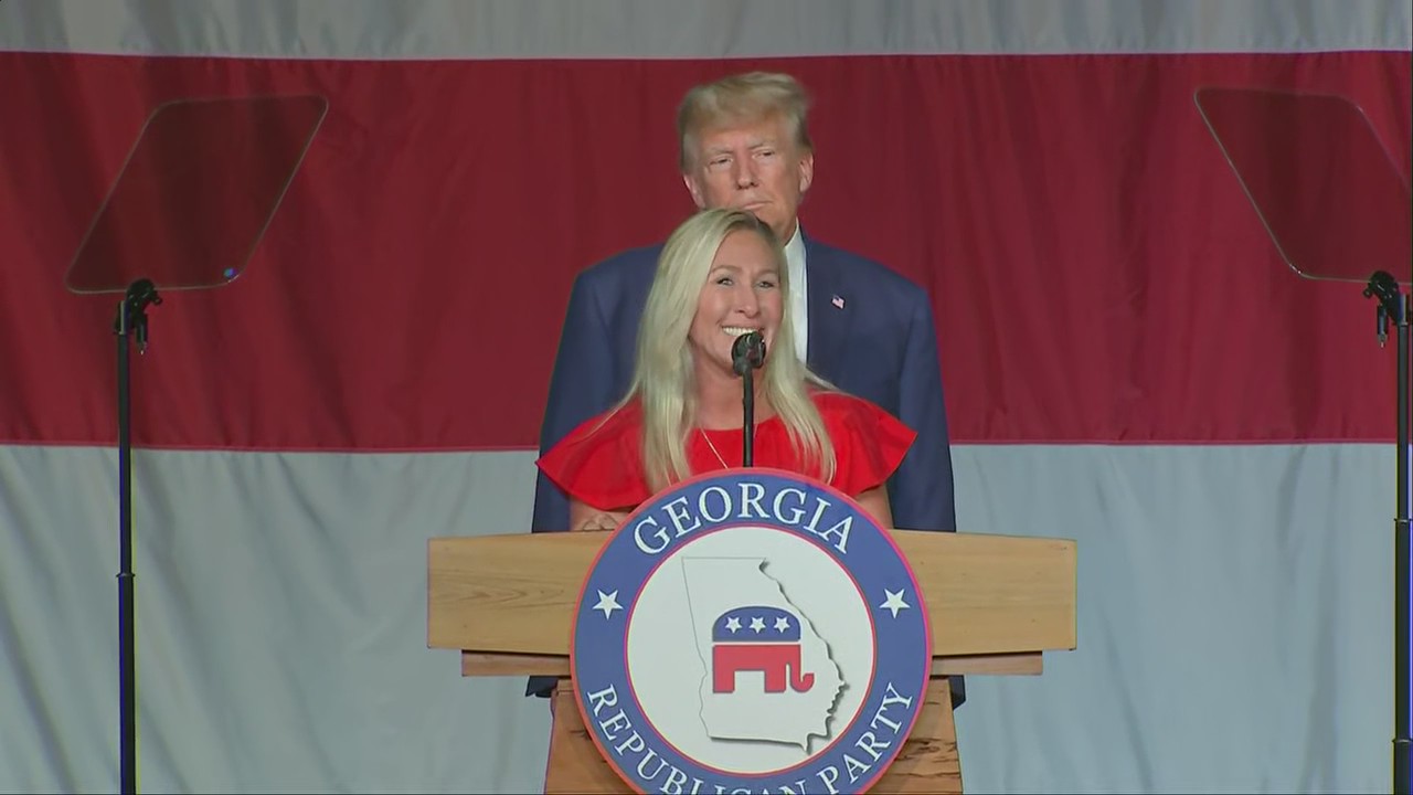 Rep. Marjorie Taylor Greene joins Trump