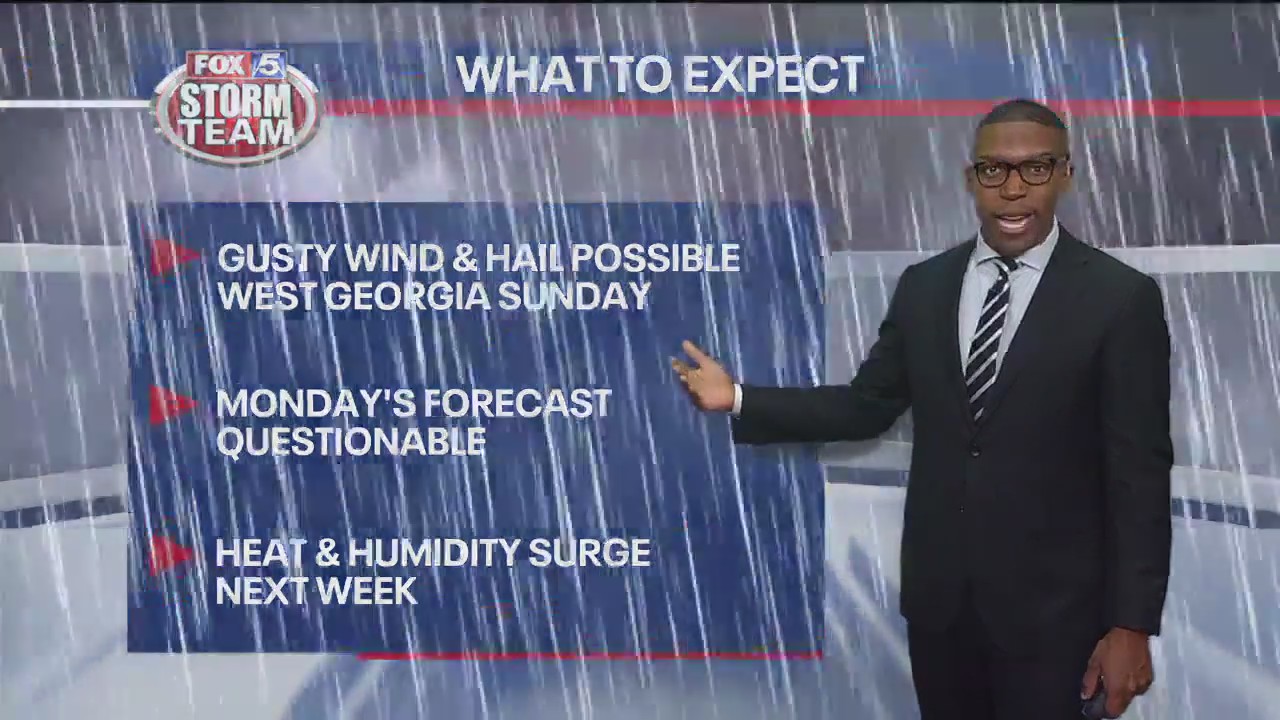 Saturday evening forecast update