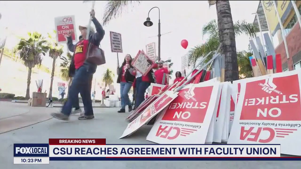 California State University faculty reach tentative contract agreement and will end strike