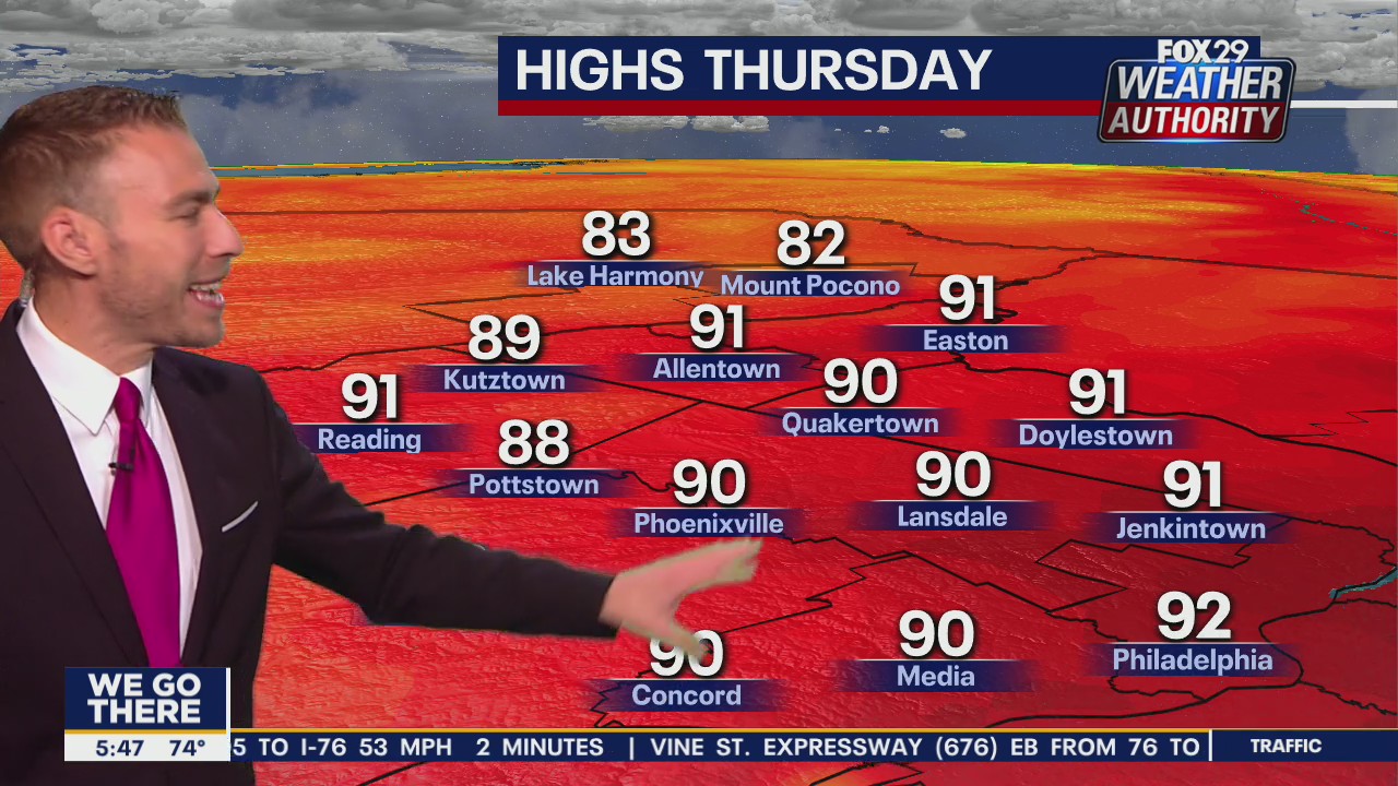 Weather Authority: Thursday, 5 a.m. forecast
