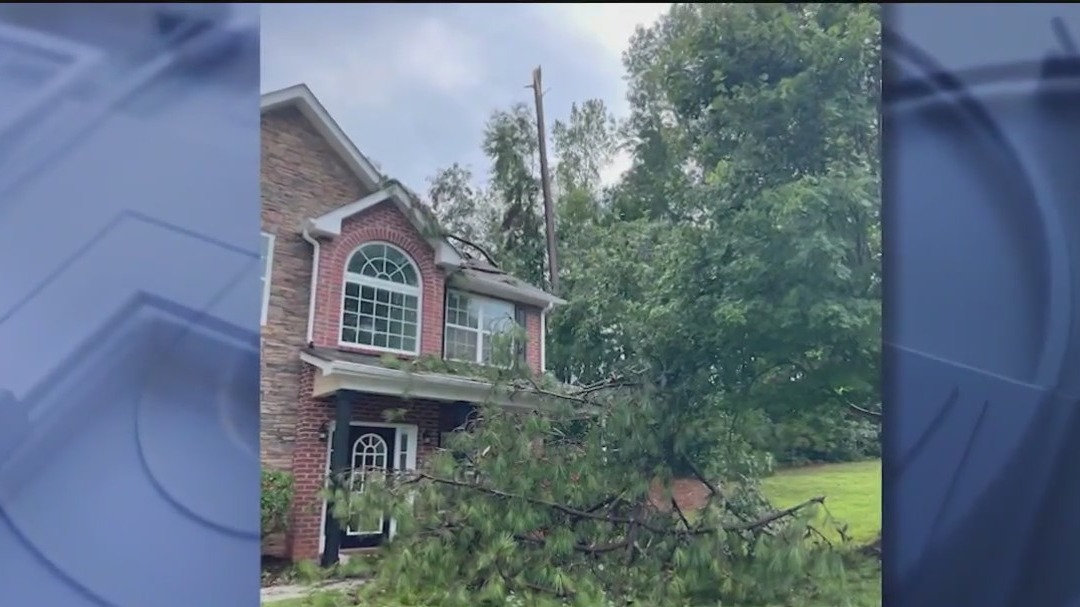 Severe storms tear through north Georgia