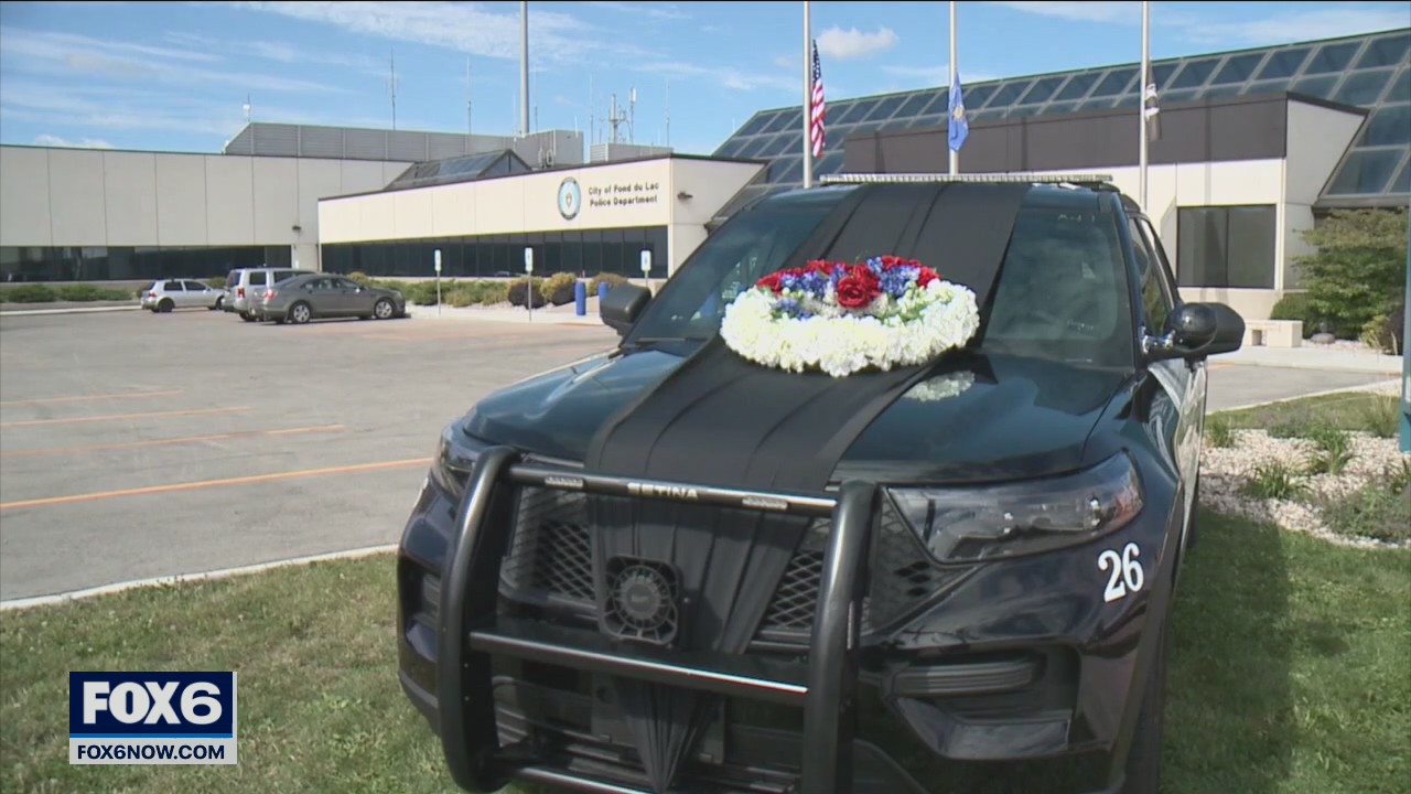 Flags lowered honoring Fond du Lac officer who died from COVID