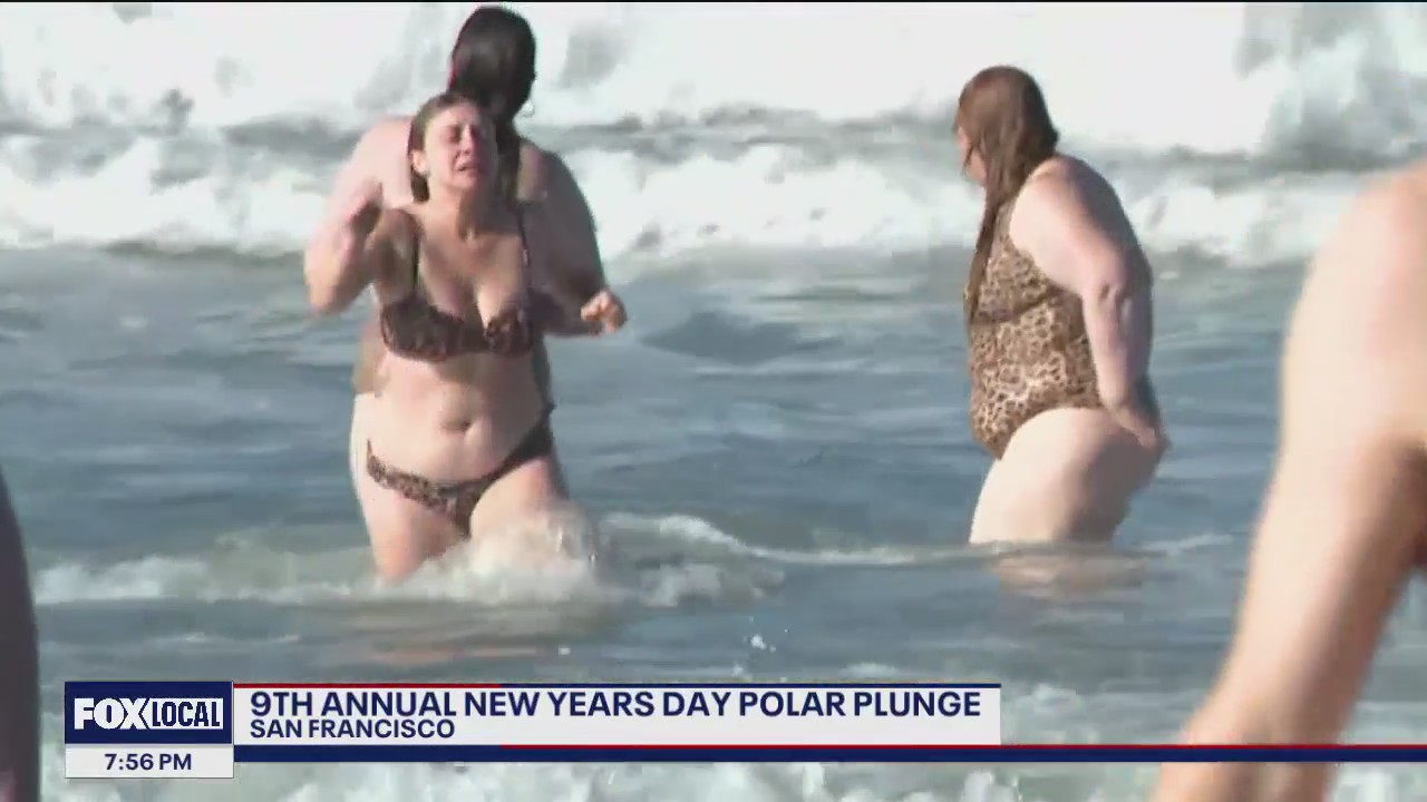 9th annual New Year's Day Polar Plunge at San Francisco's Ocean Beach