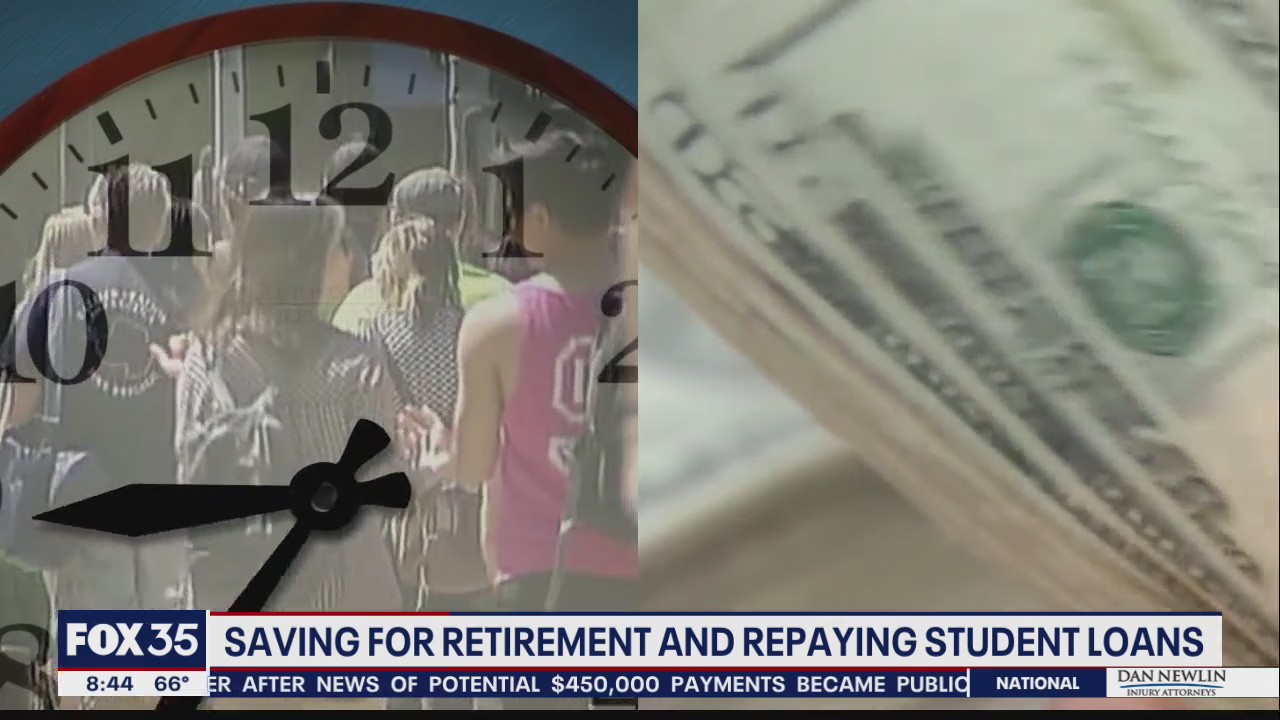 Saving for retirement and repaying student loans