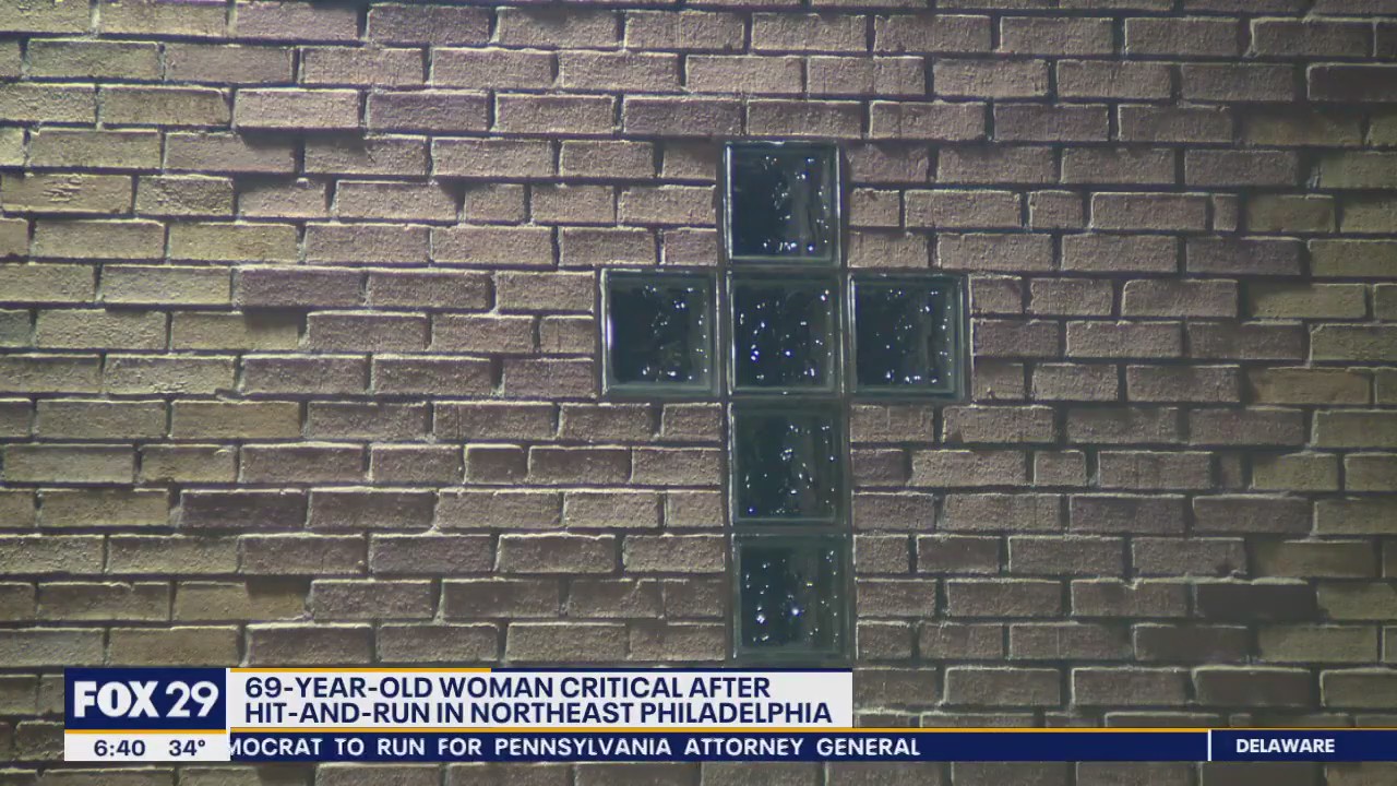 Church parking lot hit-and-run leaves 69-year-old woman critically injured: Philadelphia police