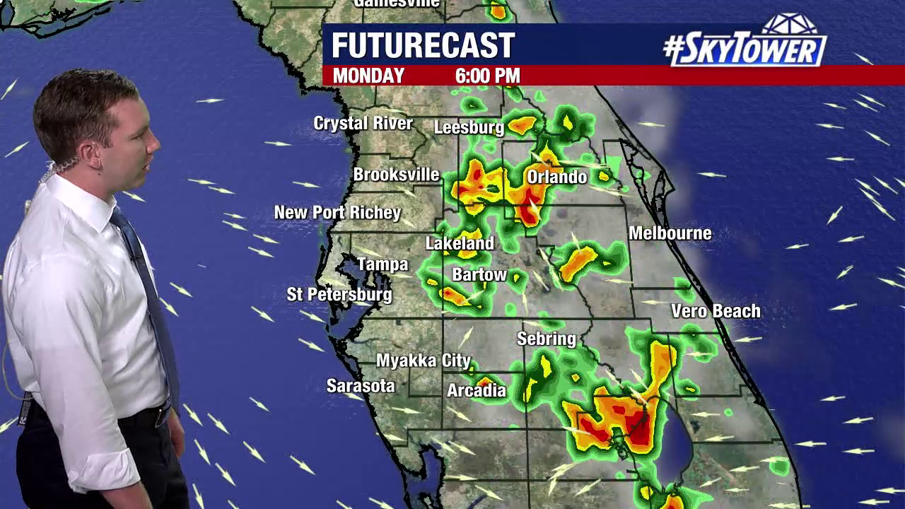 Sunday evening forecast