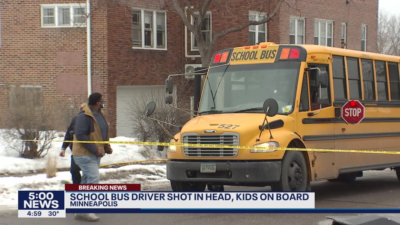 Minneapolis school bus driver shot in head