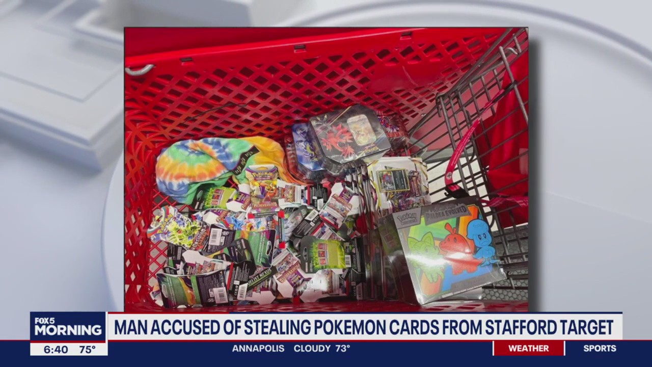 Over $1K of Pokémon, Magic: The Gathering, Yu-Gi-Oh! cards stolen from Stafford Co. Target: police