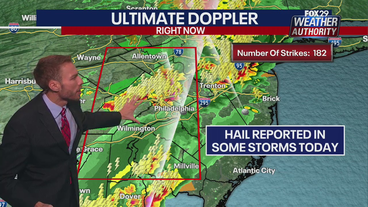 Weather Authority: Severe thunderstorm watch, flash flood warning issued for parts of Delaware Valley