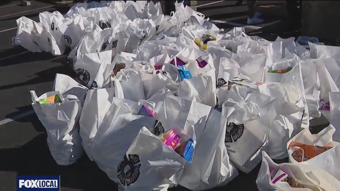 Oakland Black Firefighters Association holds annual holiday giveaway