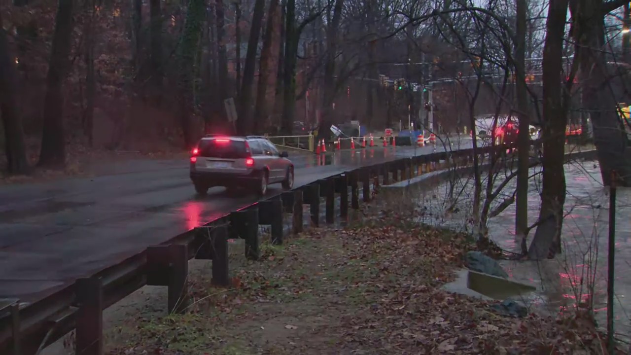 Flooding on Sligo Creek Parkway, Takoma Park
