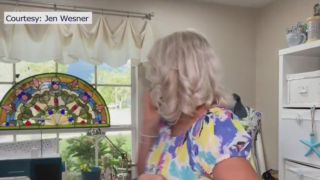 Car crashes into home during sewing tutorial