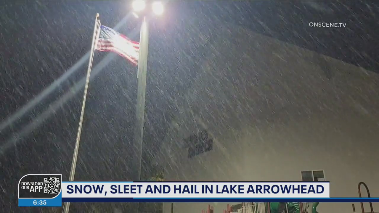 Cold storm brings snow to mountain areas