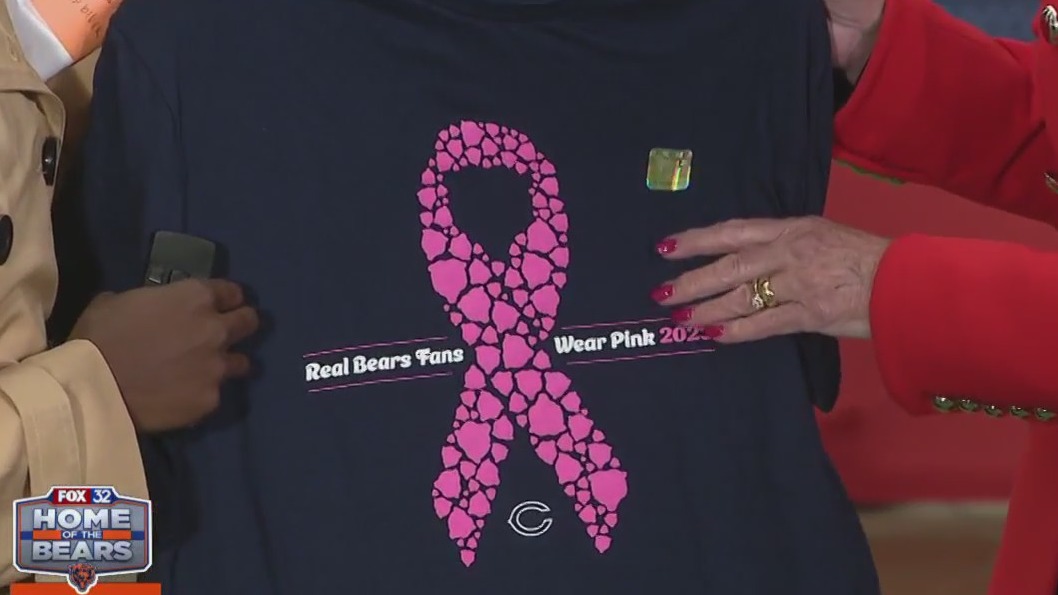 Original Chicago Bears I wear pink for Breast Cancer Awareness