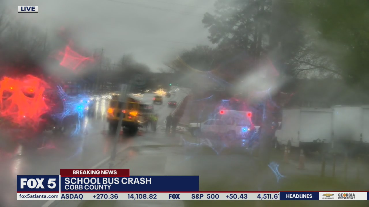 School bus crash in Cobb County