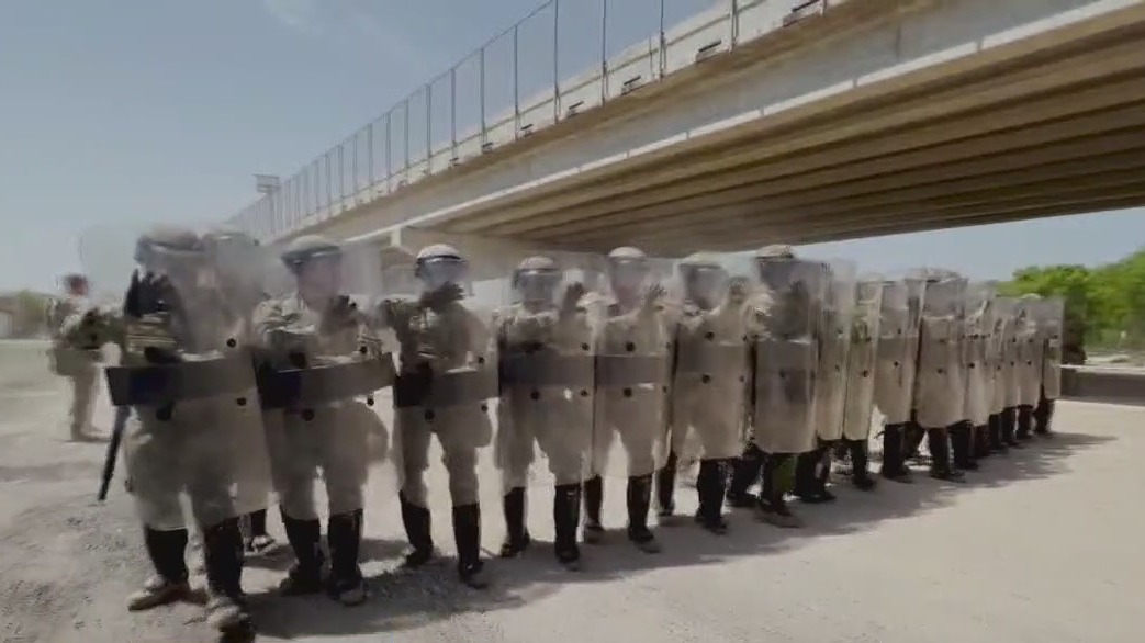 Texas National Guard training for potential mass migration event