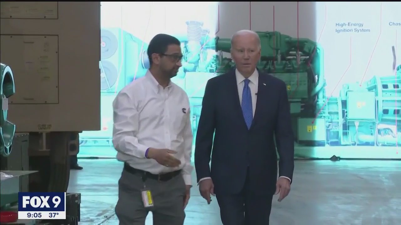 Biden tours green energy facility in Minnesota