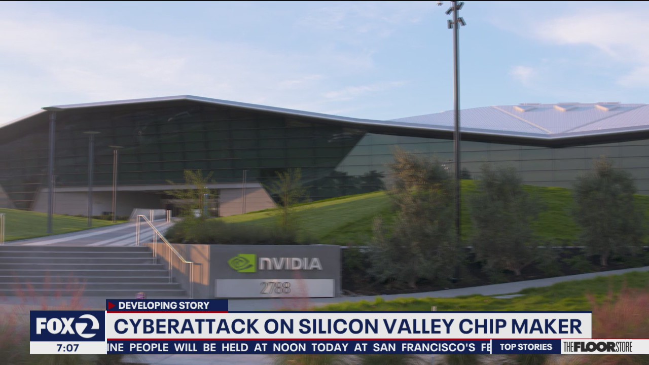 Nvidia, Silicon Valley chipmaker, targeted in cyberattack