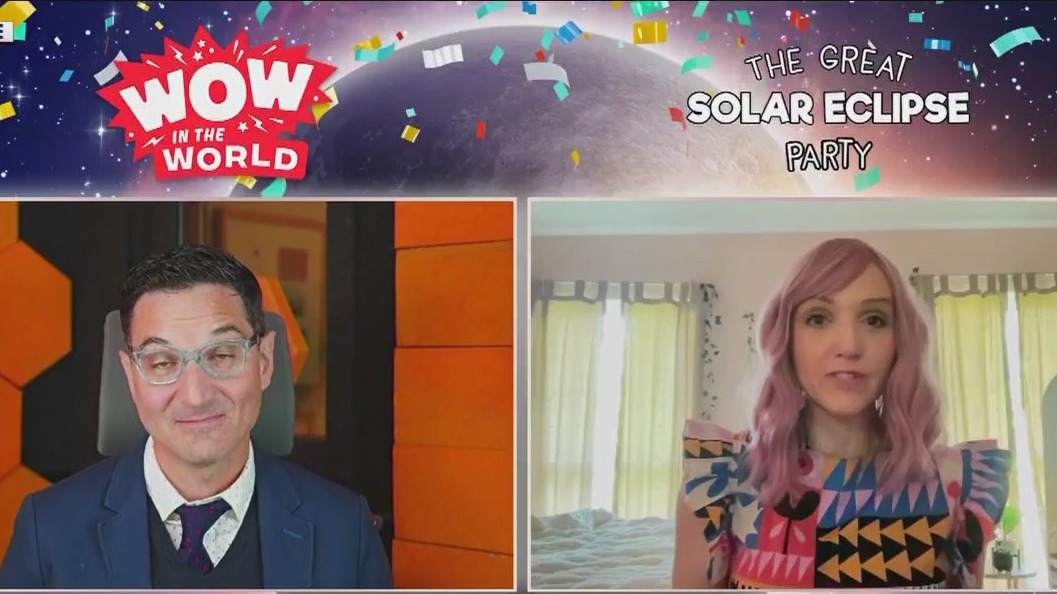Wow in the World podcast hosting eclipse party