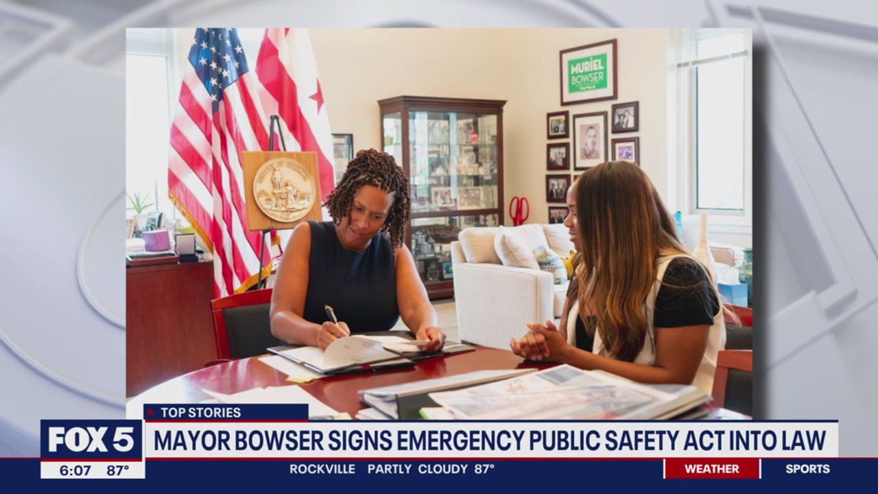 Mayor Bowser signs emergency public safety act into law