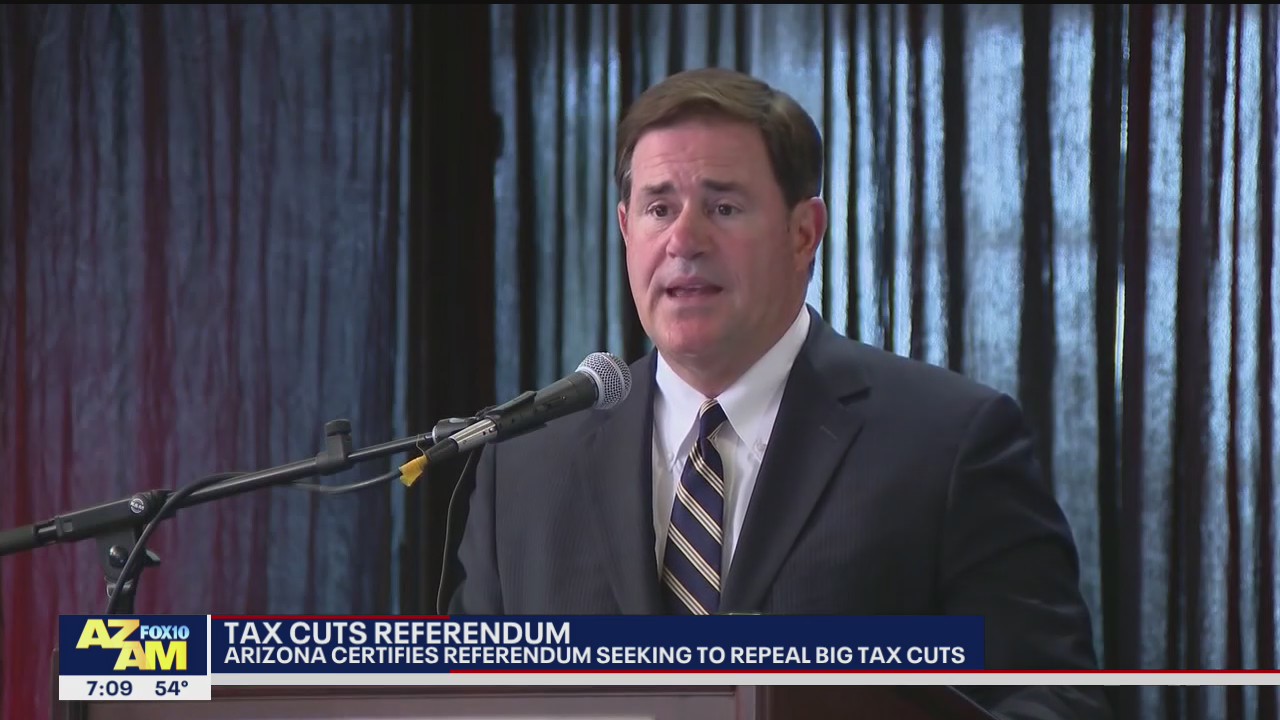 Arizona certifies referendum seeking to repeal big tax cuts
