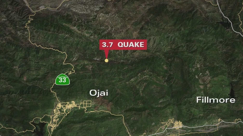 Preliminary 3.7 quake shakes Ojai area