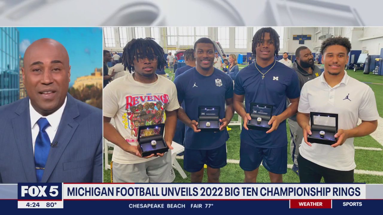 Michigan football unveils 2022 Big Ten Championship rings